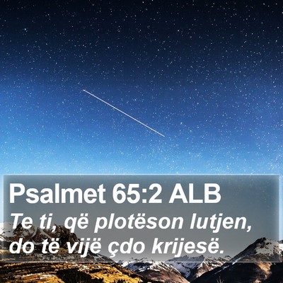 Psalmet 65:2 ALB Bible Verse Image