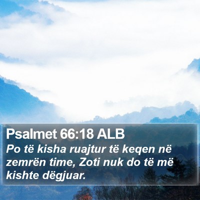 Psalmet 66:18 ALB Bible Verse Image