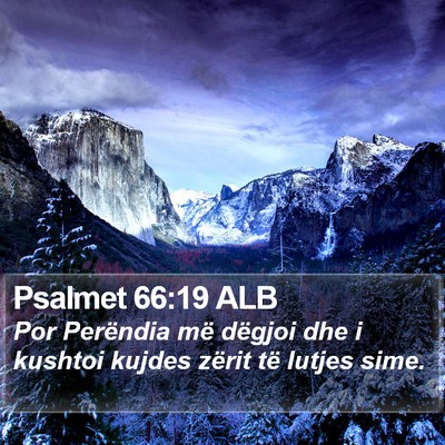 Psalmet 66:19 ALB Bible Verse Image
