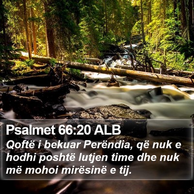 Psalmet 66:20 ALB Bible Verse Image