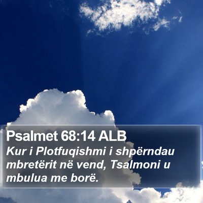 Psalmet 68:14 ALB Bible Verse Image