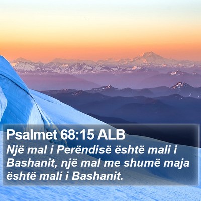 Psalmet 68:15 ALB Bible Verse Image