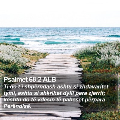 Psalmet 68:2 ALB Bible Verse Image