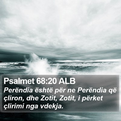 Psalmet 68:20 ALB Bible Verse Image
