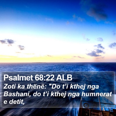 Psalmet 68:22 ALB Bible Verse Image