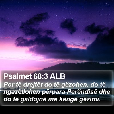 Psalmet 68:3 ALB Bible Verse Image