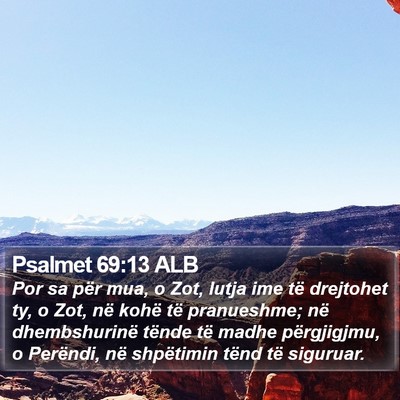 Psalmet 69:13 ALB Bible Verse Image