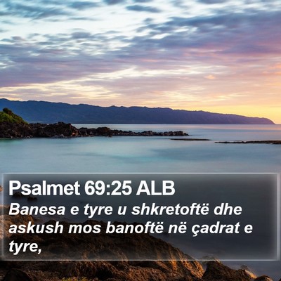 Psalmet 69:25 ALB Bible Verse Image
