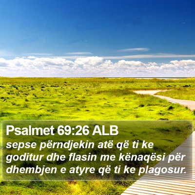 Psalmet 69:26 ALB Bible Verse Image