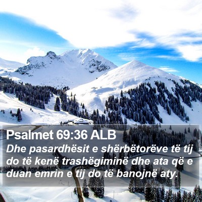 Psalmet 69:36 ALB Bible Verse Image