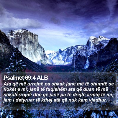 Psalmet 69:4 ALB Bible Verse Image
