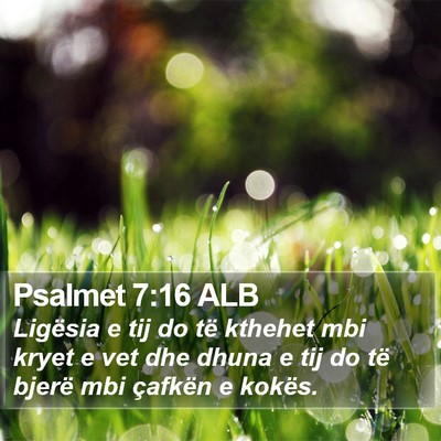Psalmet 7:16 ALB Bible Verse Image