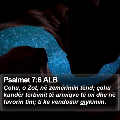 Psalmet 7:6 ALB Bible Verse Image