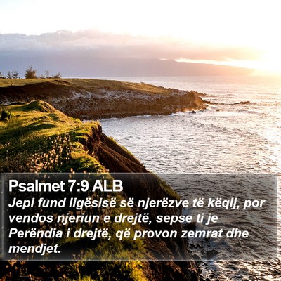Psalmet 7:9 ALB Bible Verse Image