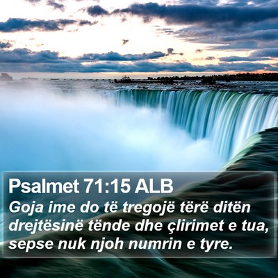 Psalmet 71:15 ALB Bible Verse Image