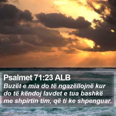 Psalmet 71:23 ALB Bible Verse Image
