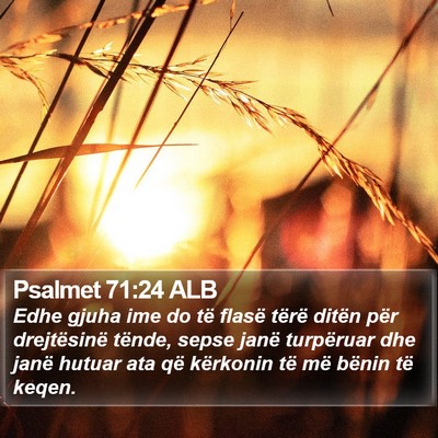 Psalmet 71:24 ALB Bible Verse Image