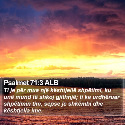 Psalmet 71:3 ALB Bible Verse Image
