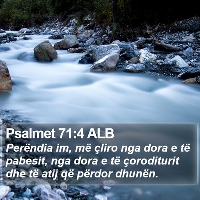 Psalmet 71:4 ALB Bible Verse Image