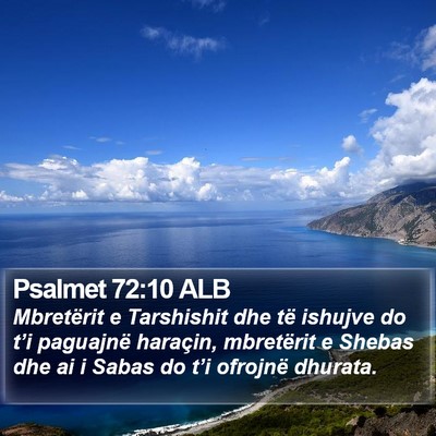 Psalmet 72:10 ALB Bible Verse Image