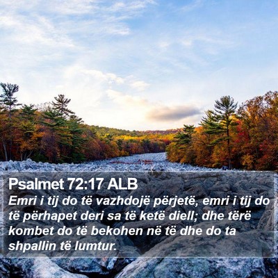 Psalmet 72:17 ALB Bible Verse Image