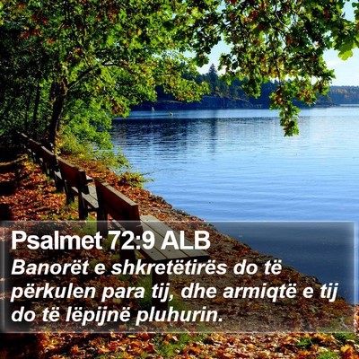 Psalmet 72:9 ALB Bible Verse Image