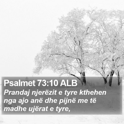 Psalmet 73:10 ALB Bible Verse Image