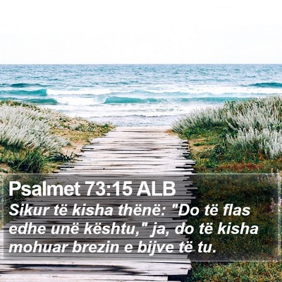Psalmet 73:15 ALB Bible Verse Image