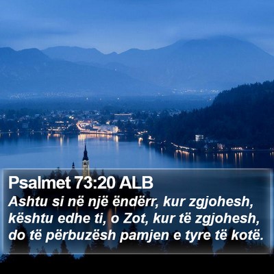 Psalmet 73:20 ALB Bible Verse Image