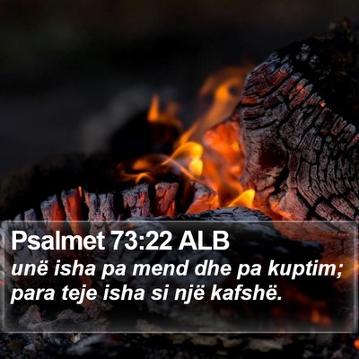Psalmet 73:22 ALB Bible Verse Image