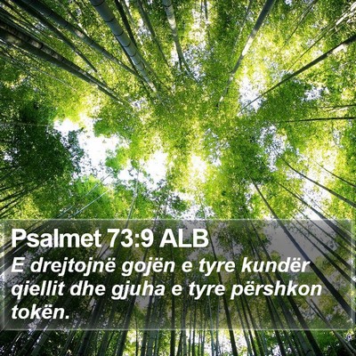 Psalmet 73:9 ALB Bible Verse Image