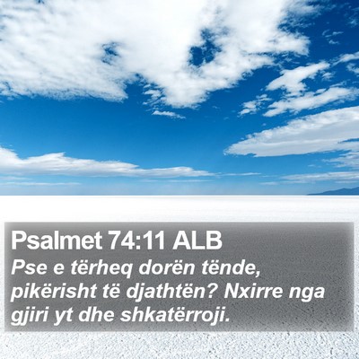 Psalmet 74:11 ALB Bible Verse Image