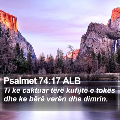 Psalmet 74:17 ALB Bible Verse Image