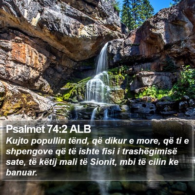 Psalmet 74:2 ALB Bible Verse Image