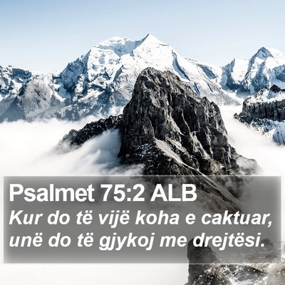 Psalmet 75:2 ALB Bible Verse Image