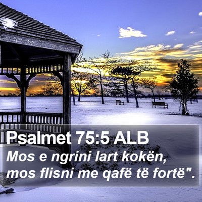 Psalmet 75:5 ALB Bible Verse Image