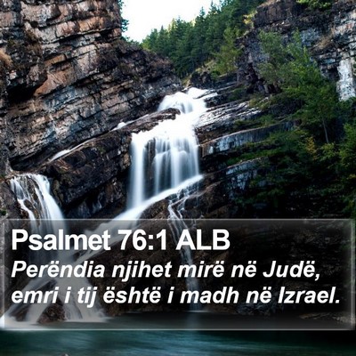 Psalmet 76:1 ALB Bible Verse Image