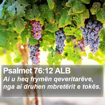Psalmet 76:12 ALB Bible Verse Image