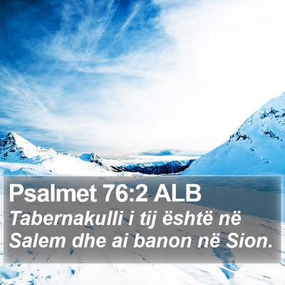 Psalmet 76:2 ALB Bible Verse Image