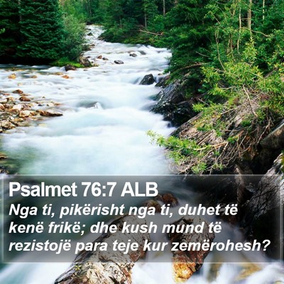 Psalmet 76:7 ALB Bible Verse Image