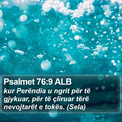 Psalmet 76:9 ALB Bible Verse Image