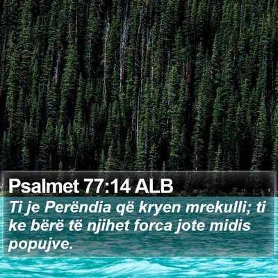 Psalmet 77:14 ALB Bible Verse Image