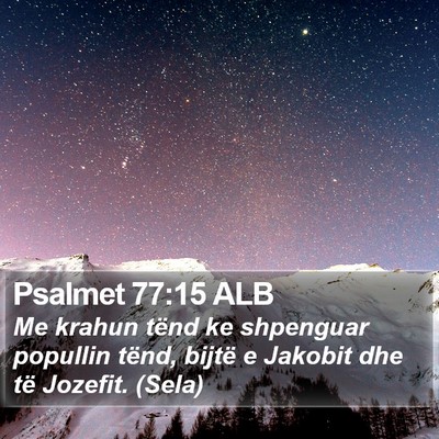 Psalmet 77:15 ALB Bible Verse Image