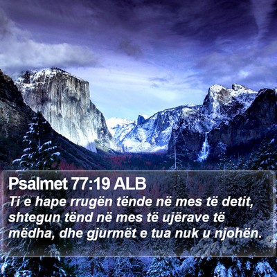 Psalmet 77:19 ALB Bible Verse Image