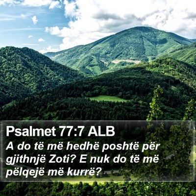 Psalmet 77:7 ALB Bible Verse Image