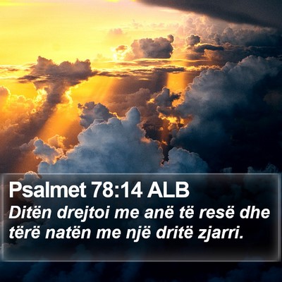 Psalmet 78:14 ALB Bible Verse Image