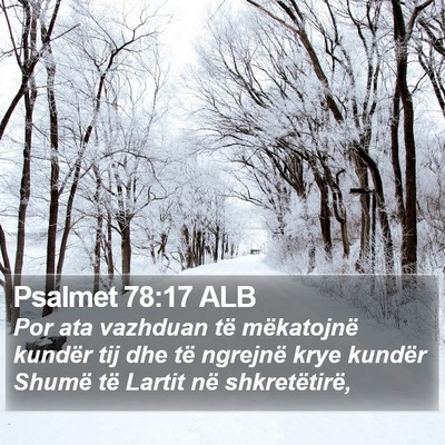 Psalmet 78:17 ALB Bible Verse Image