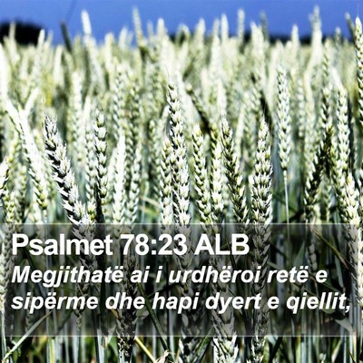 Psalmet 78:23 ALB Bible Verse Image