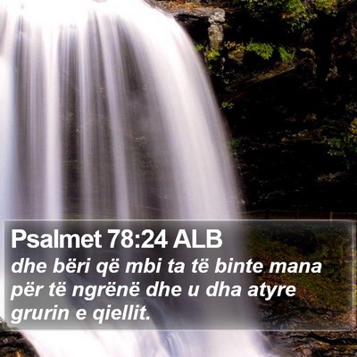Psalmet 78:24 ALB Bible Verse Image