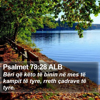 Psalmet 78:28 ALB Bible Verse Image